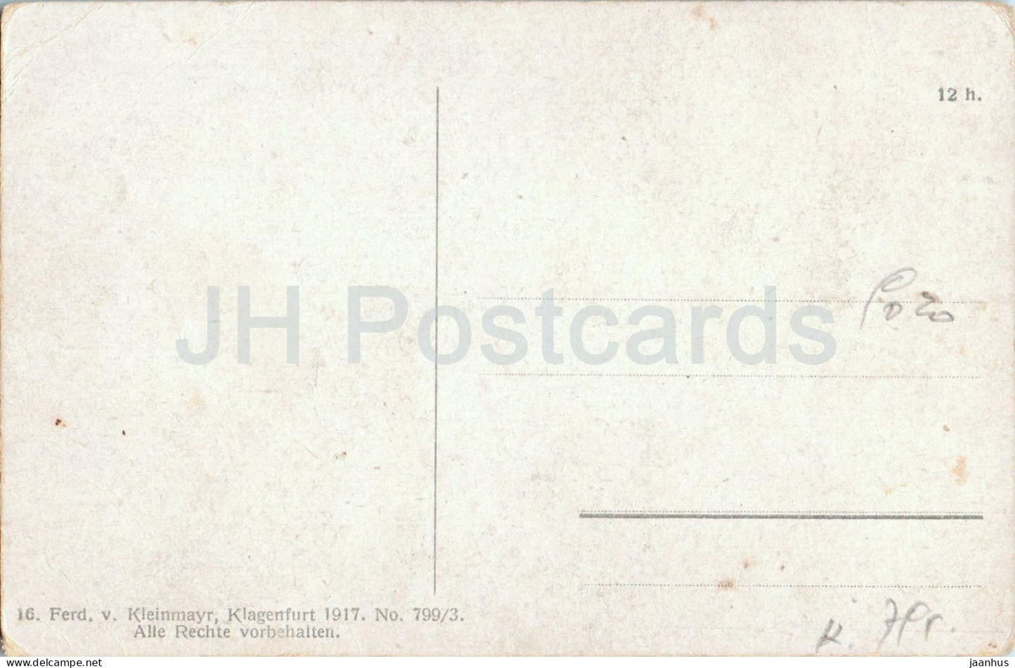 Klagenfurt - Lindwurmbrunnen - Dragon Fountain - old postcard - 1917 - Austria - unused