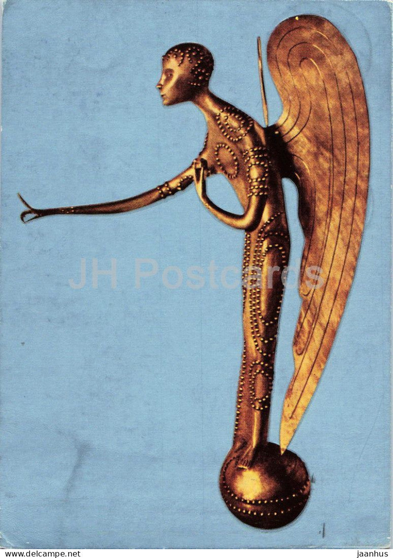 Ewald Matare - Angel above the Treasury Entrance of Essen Minster - German art - 1980 - Germany - used - JH Postcards