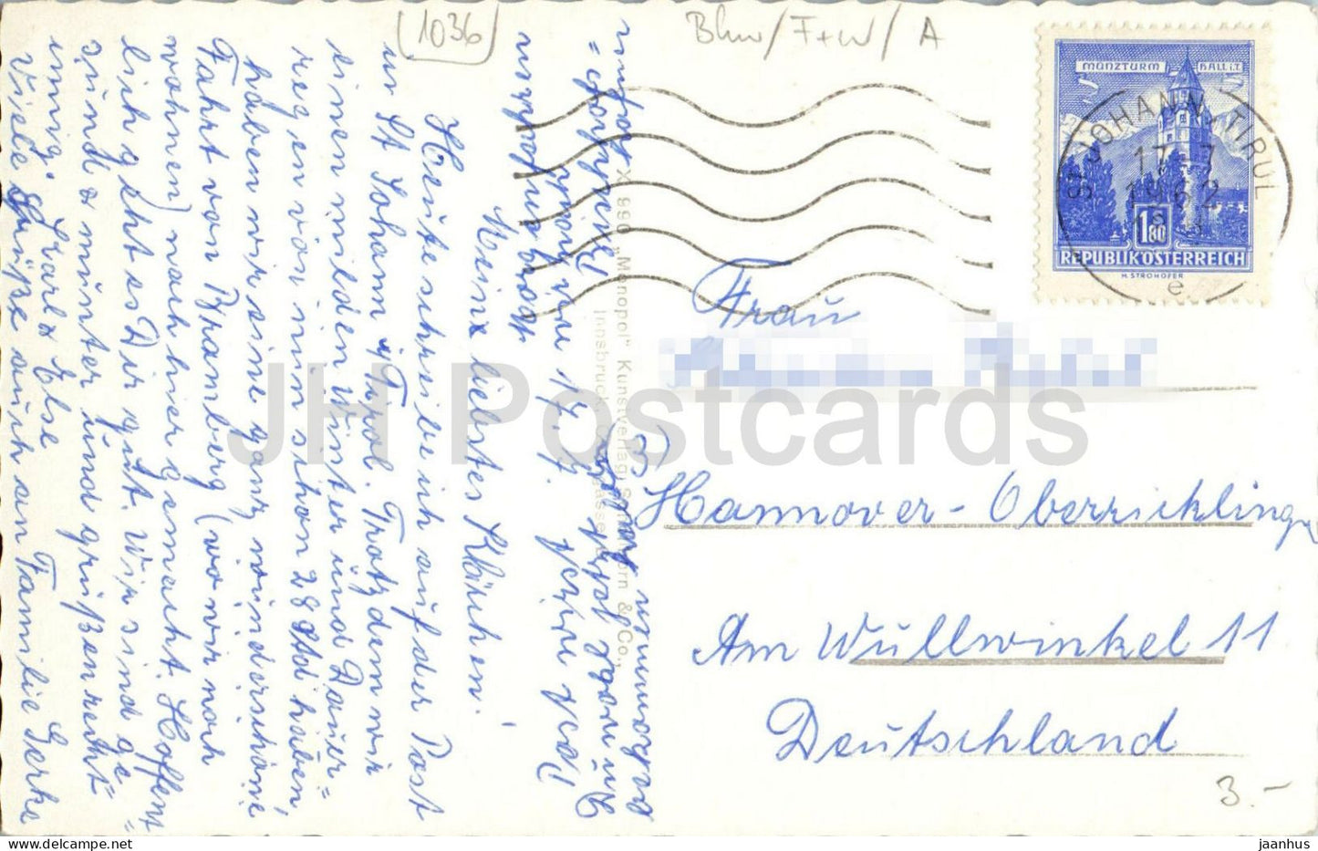 Luftkurort St. Johann in Tirol - Angereralm - Wilden Kaiser - street - funicular - multiview - 1962 - Austria - used