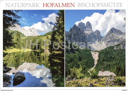 Hofalmen 1280 m am Fusse der Bischofsmutze - Naturpark - alpine meadow - mountains - 2007 - Austria - used - JH Postcards