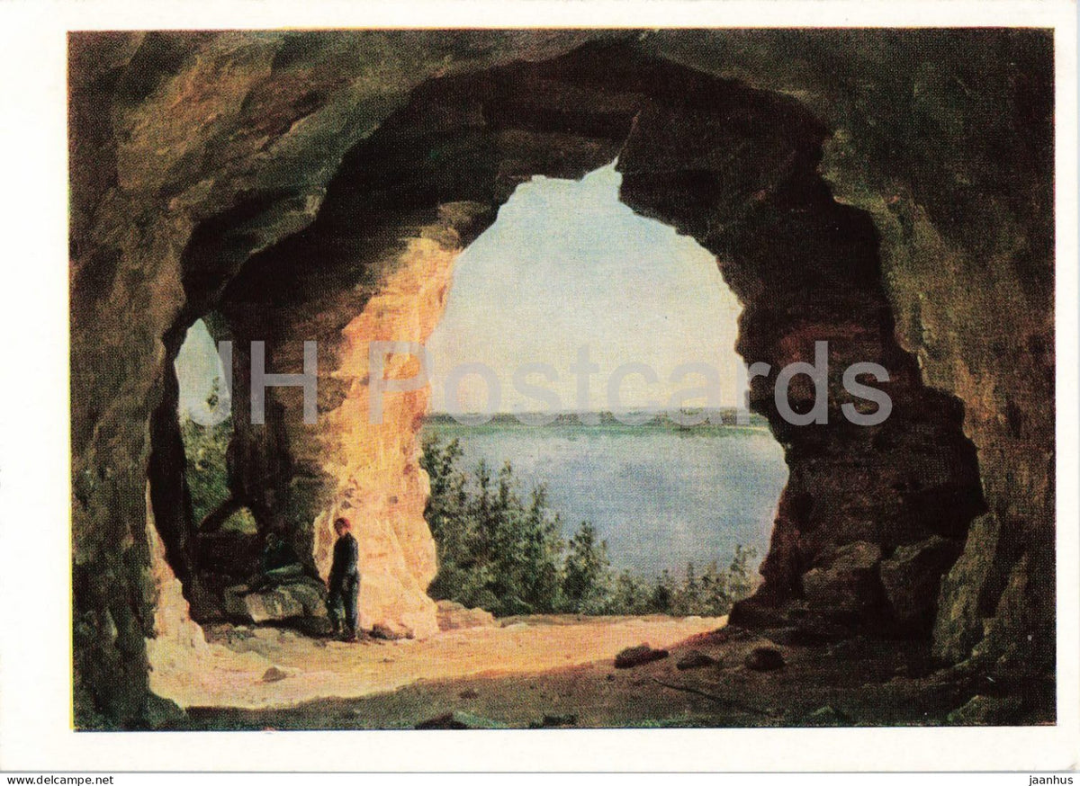 painting by G. G. Chernetsov - On the Volga - Russian art - 1963 - Russia USSR - unused - JH Postcards
