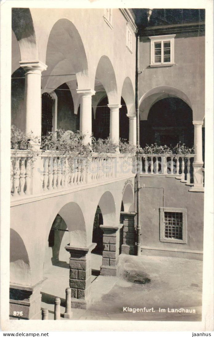 Klagenfurt - Im Landhaus - Inner Courtyard - No. 876 - old postcard - 1930 - Austria - used - JH Postcards