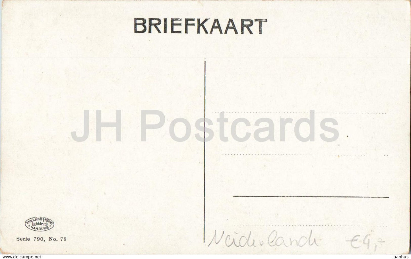 Marken - village - canal - houses - boat - landscape - Serie 790 No. 78 - old postcard - Netherlands - unused