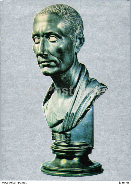 Roman sculpture - Portrait Bust of Julius Caesar - Portratbuste Julius Casar - 1975 - Germany DDR - unused - JH Postcards