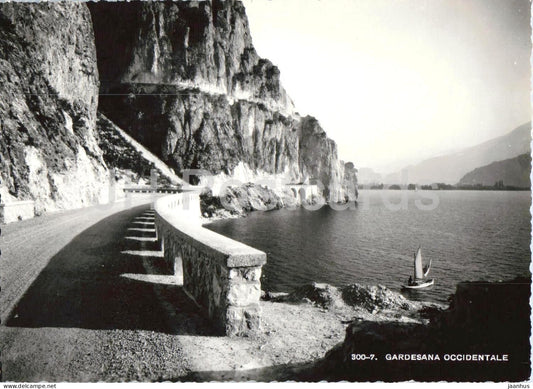 Gardesana Occidentale - Western Garda Road - Lake Garda - 300-7 - old postcard - Italy - unused - JH Postcards