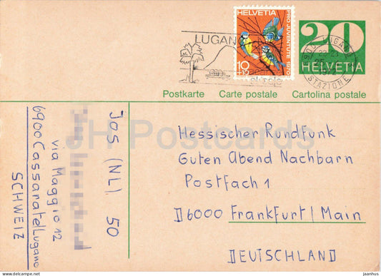 Guten Abend Nachbarn - Hessischer Rundfunk - postal stationery - 80 - 1972 - Switzerland - used - JH Postcards