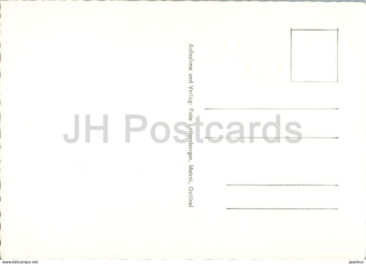 Sessellift - Venedigerblick - Bergstation 2012 m - mountain hut - alpine scenery - old postcard - Austria - unused