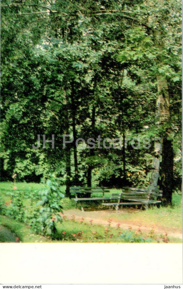 Klin - A nook in the Museum Garden - Russian composer Tchaikovsky house museum - 1971 - Russia USSR - unused - JH Postcards
