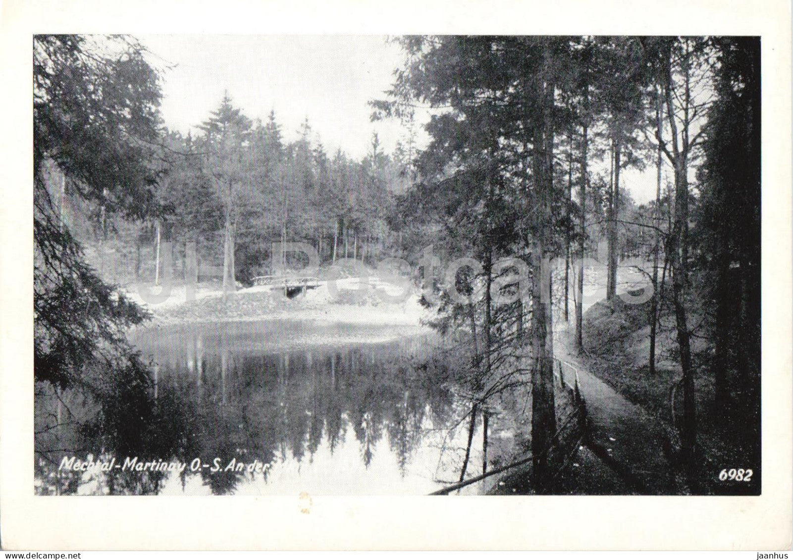Mechtal Martinau OS. - Waldpark Minnaquelle - Schlesien - Silesia - old postcard - Poland - unused - JH Postcards