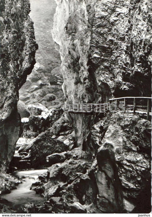 Liechtensteinklamm bei St. Johann im Pongau - Salzburg - gorge - rocks - nature - old postcard - Austria - unused - JH Postcards
