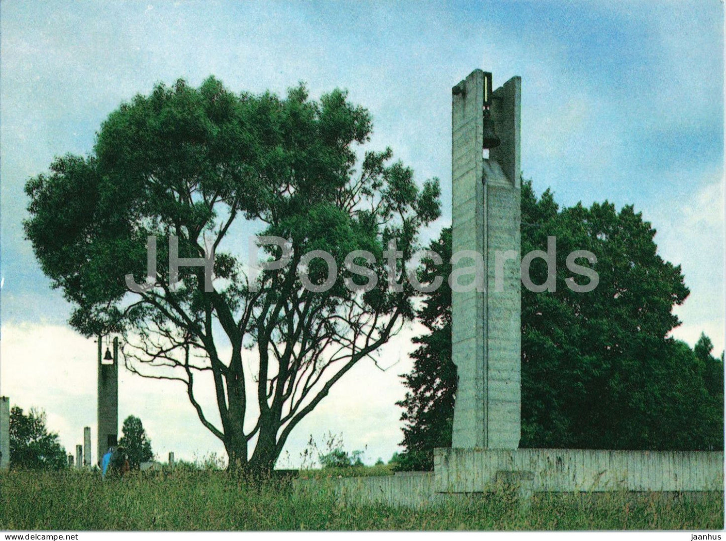 Khatyn - Bells - war memorial monument - 1970s - Belarus - USSR - unused - JH Postcards