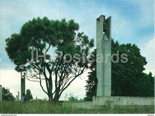 Khatyn - Bells - war memorial monument - 1970s - Belarus - USSR - unused - JH Postcards