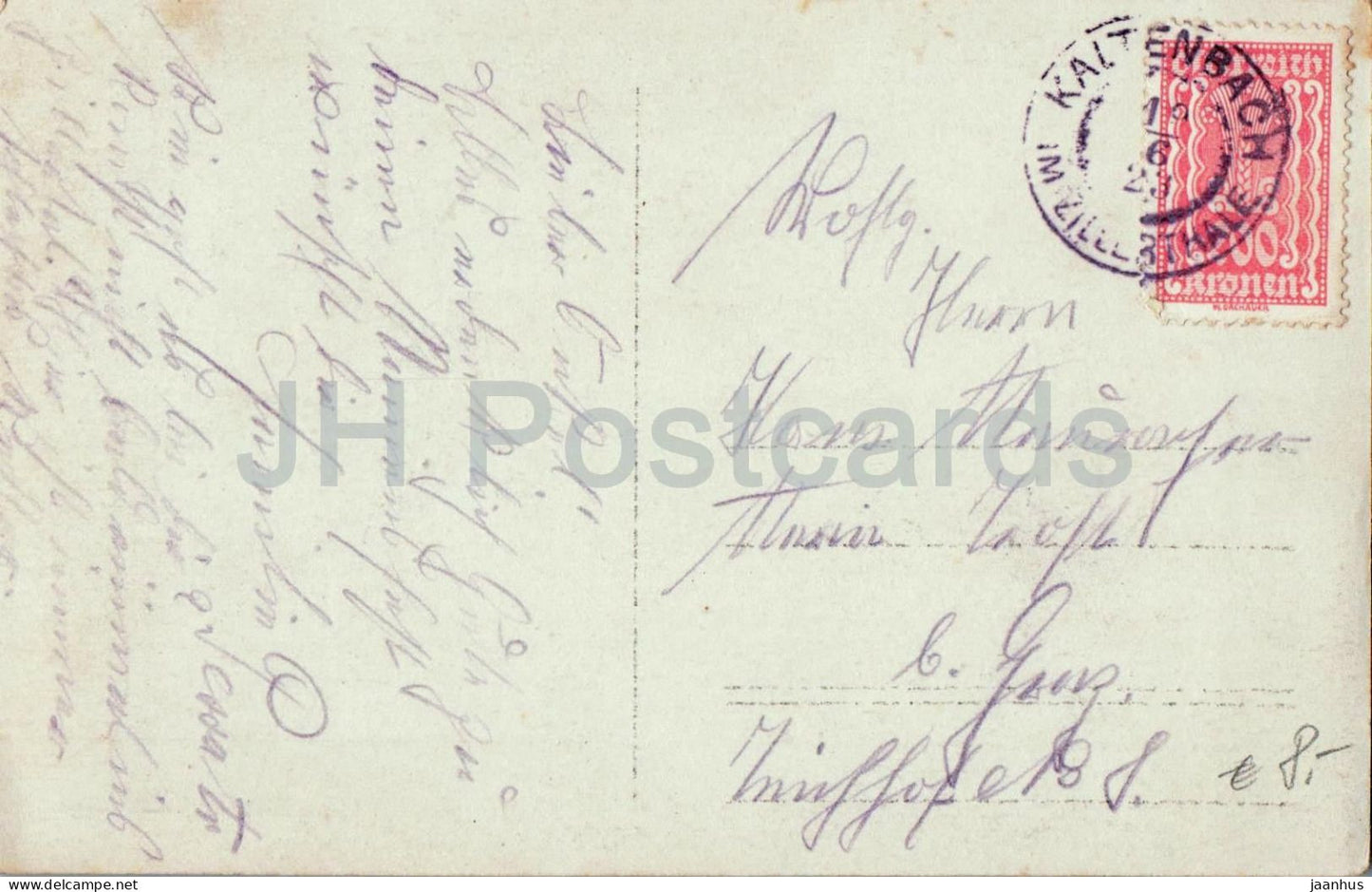 Schwendau - Musikkapelle - group photo - old postcard - 1923 - Austria - used