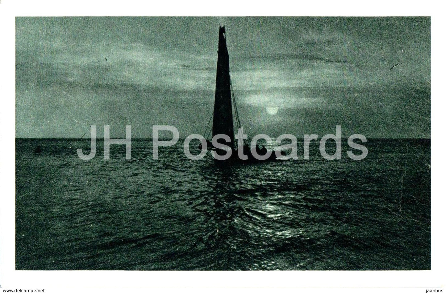 Sailing boat - Sea - 38 - old postcard - Slovenia - used - JH Postcards