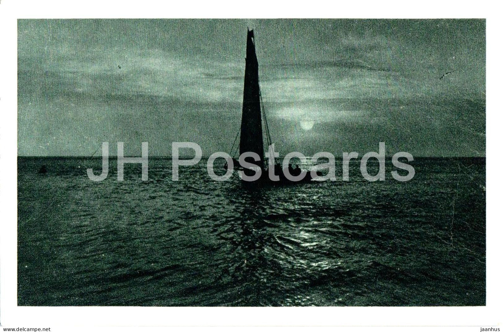 Sailing boat - Sea - 38 - old postcard - Slovenia - used - JH Postcards