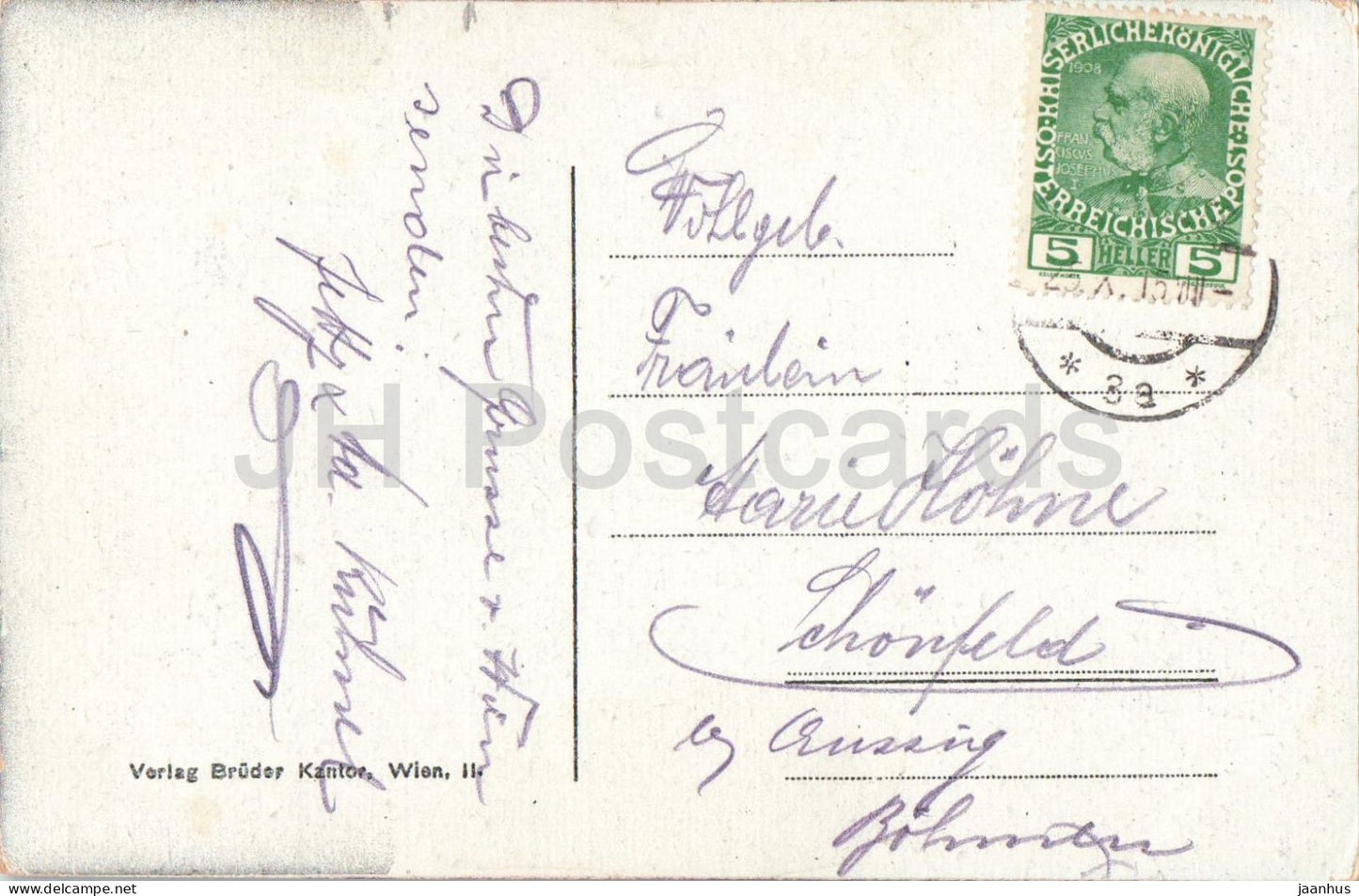 Wien - Vienna - Votivkirche - church - old postcard - 1915 - Austria - used