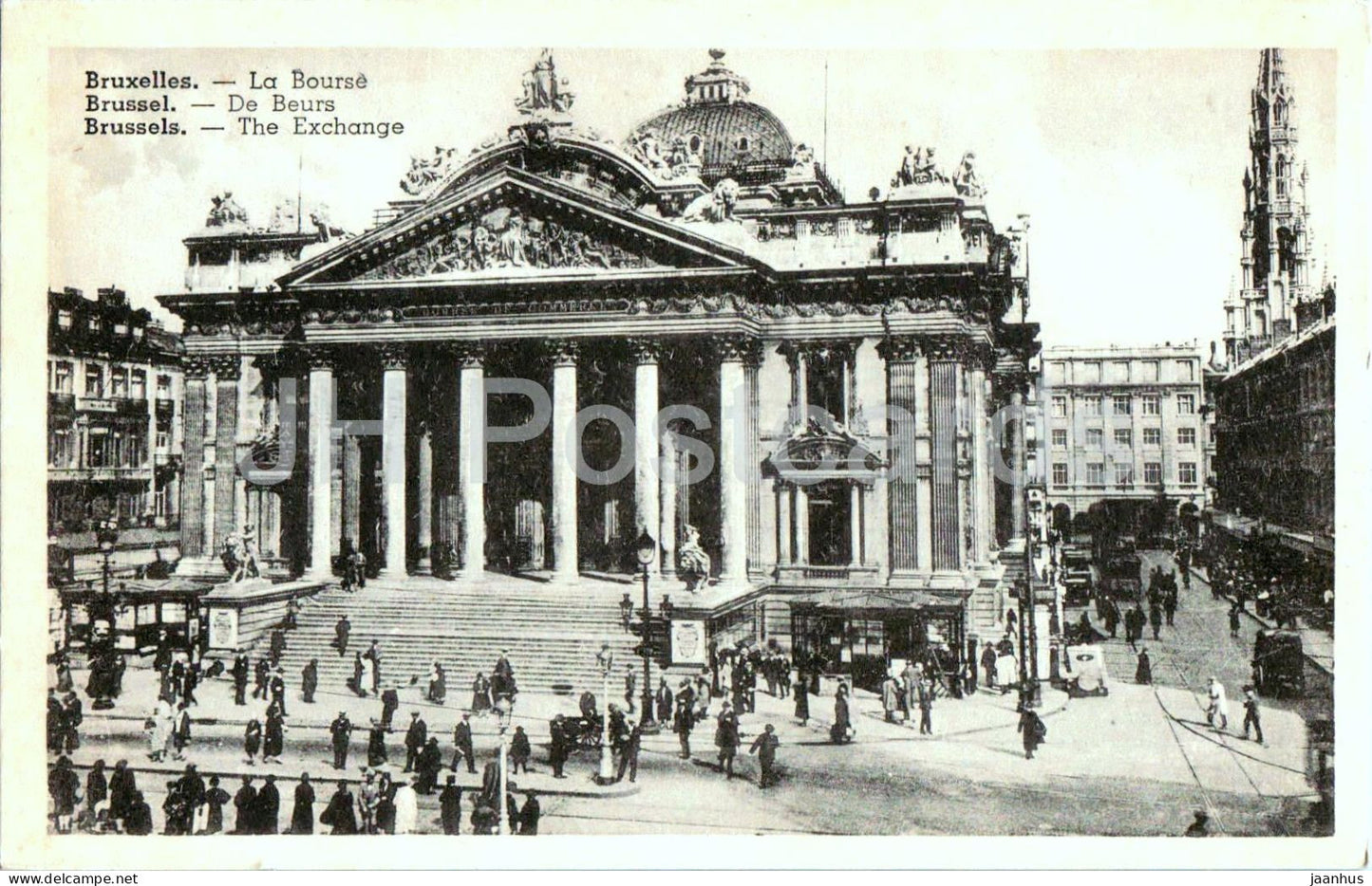 Bruxelles - Brussels - La Bourse - Stock Exchange - 1 - old postcard - Belgium - unused - JH Postcards