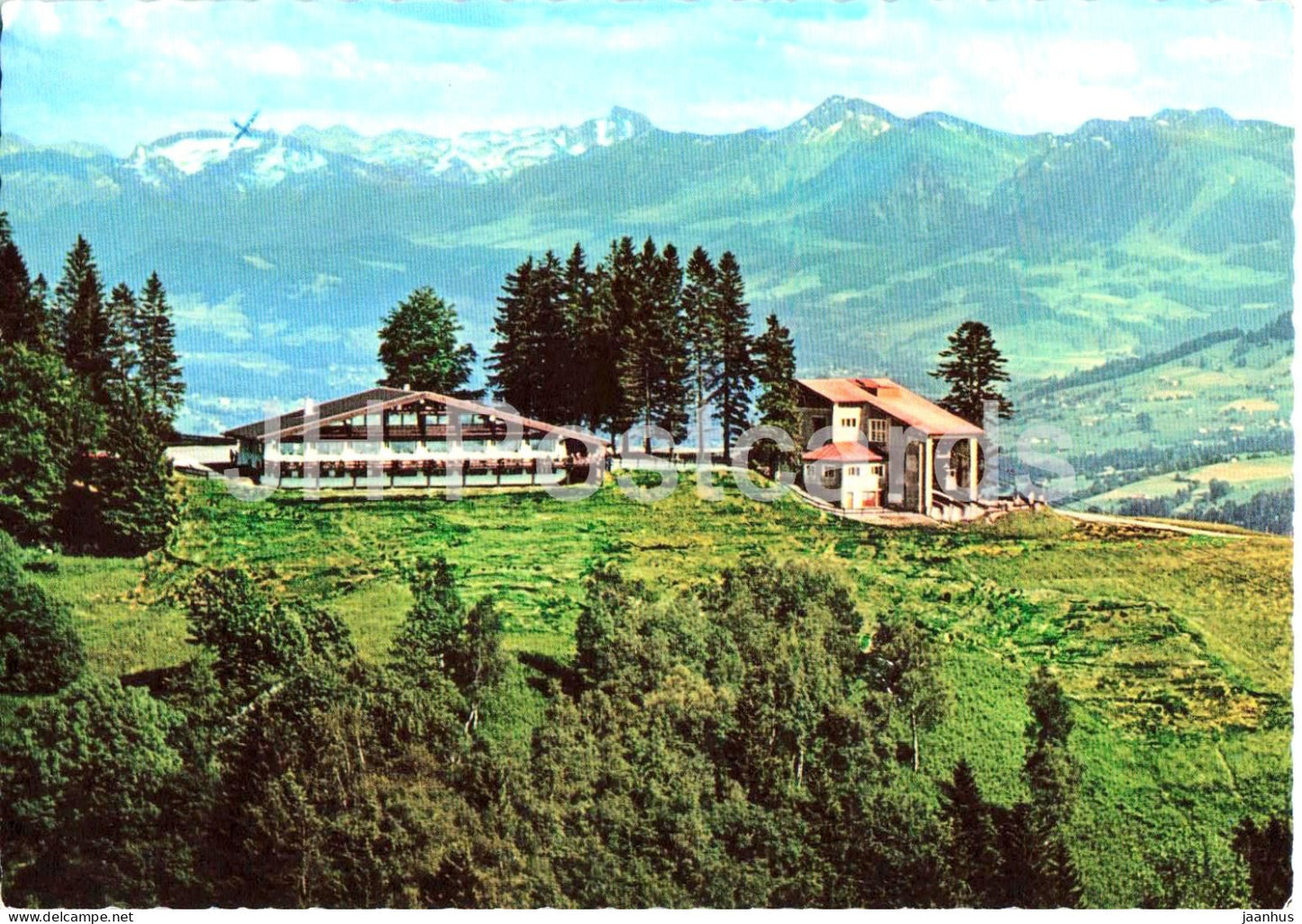 Berghaus Pfander 1060 m - Pfanderbahn Bergstation - Alpenkette - Alps - mountains - Austria - used - JH Postcards