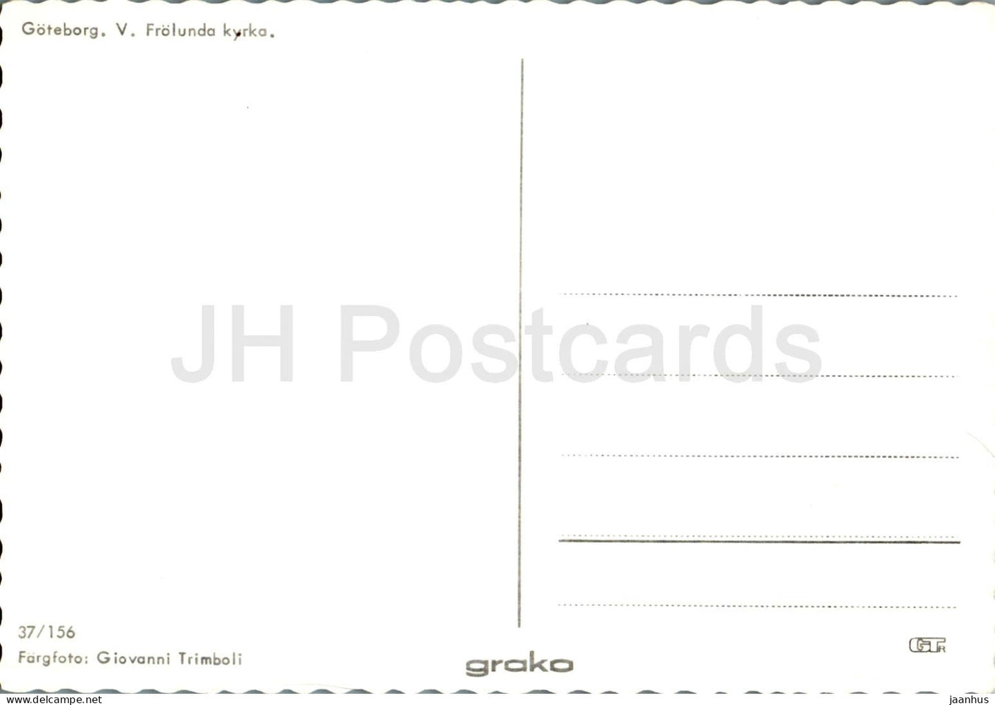 Goteborg - V Frolunda Kyrka - church - 37/156 - Sweden - unused