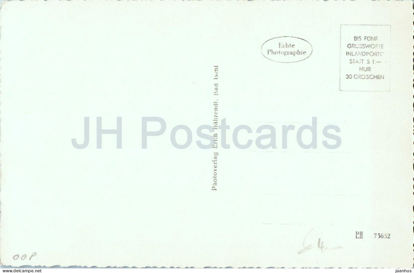 Altmunster - Partie mit Traunstein - mountain - lake, village houses - 2457 - old postcard - Austria - unused