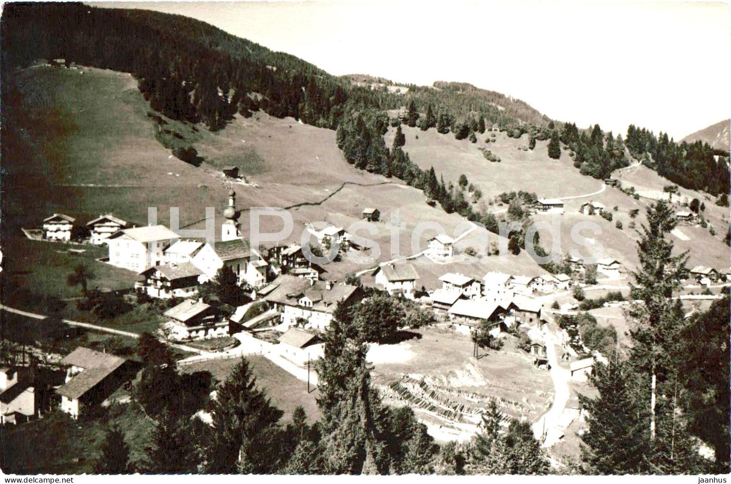 Wildschonau - Alps - alpine village - valley - mountains - 1960s - Austria - used - JH Postcards