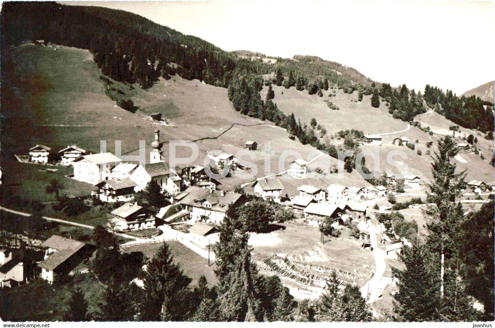 Wildschonau - Alps - alpine village - valley - mountains - 1960s - Austria - used - JH Postcards