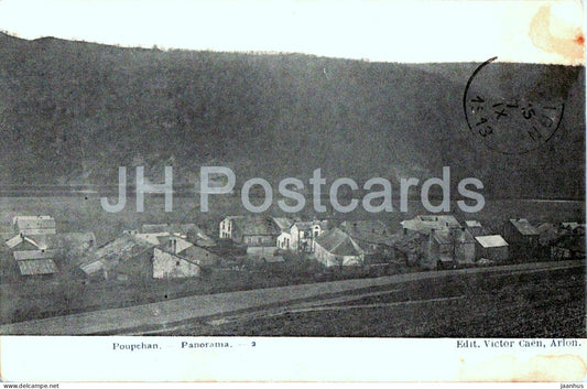 Poupehan - Panorama - general view - village - valley - 2 - old postcard - 1913 - Belgium - used - JH Postcards