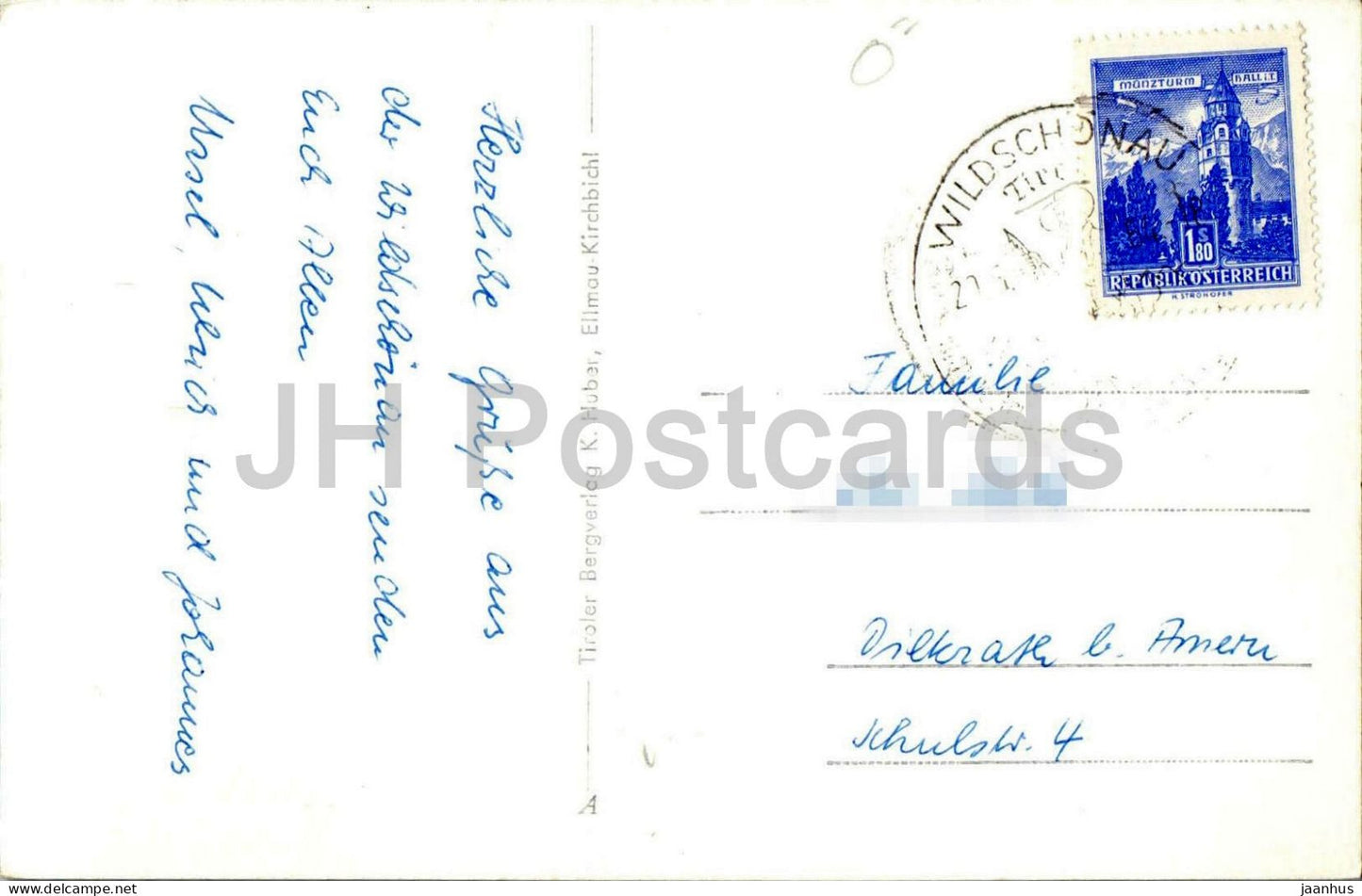 Wildschönau - Alpes - village alpin - vallée - montagnes - années 1960 - Autriche - utilisé