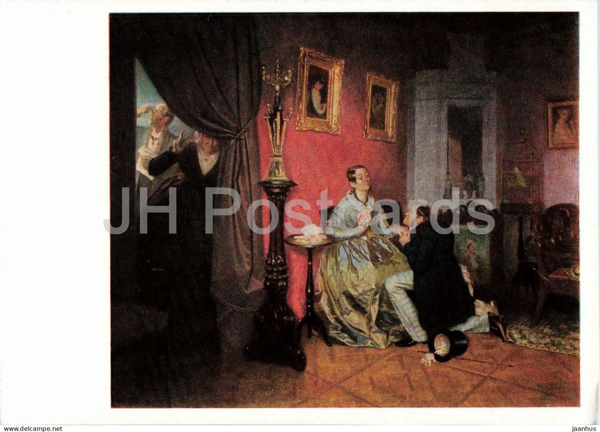 painting by P. A. Fedotov - The Fastidious Bride - Russian art - 1965 - Russia USSR - unused - JH Postcards