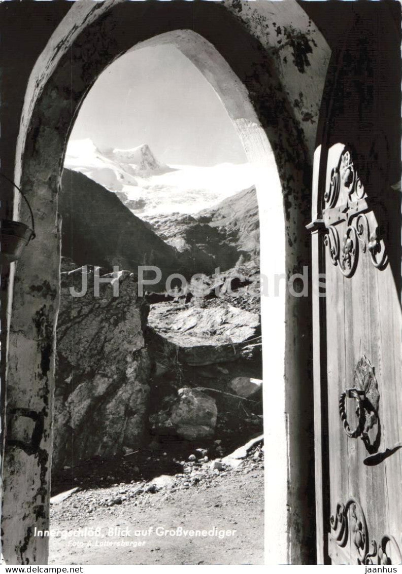 Innergschloss - Blick auf Grossvenediger - mountain - alpine landscape - valley - 6603 - old postcard - Austria - unused - JH Postcards