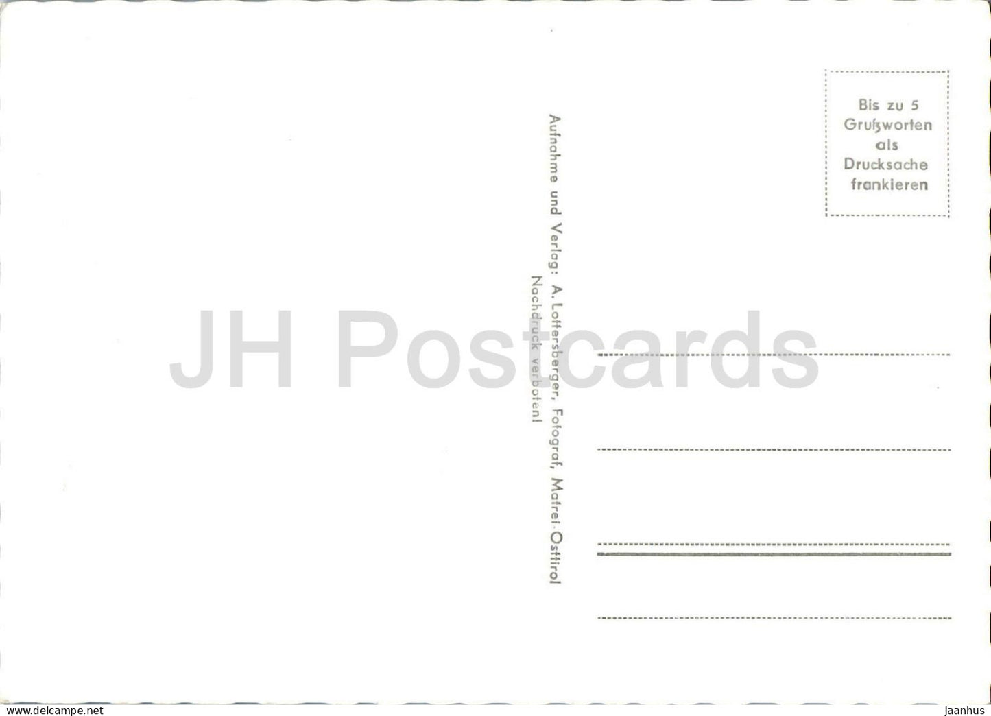 Innergschloss - Blick auf Grossvenediger - mountain - alpine landscape - valley - 6603 - old postcard - Austria - unused