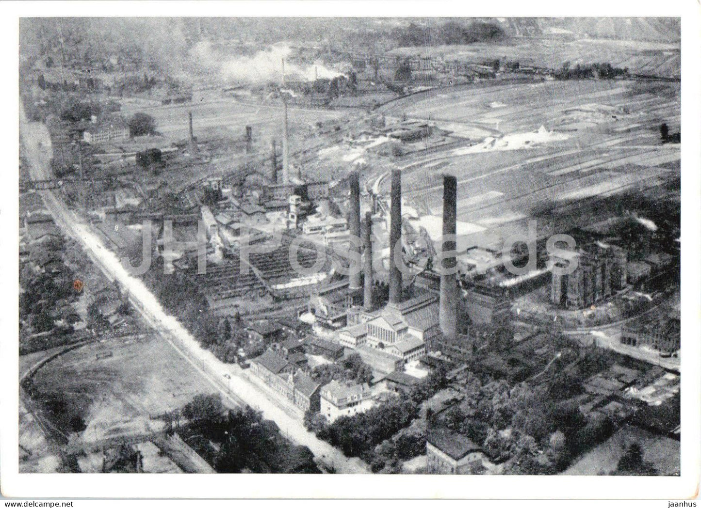 Hindenburg OS. - Zabrze - Kraftwerk - Power plant - Schlesien - Silesia - old postcard - Poland - unused - JH Postcards