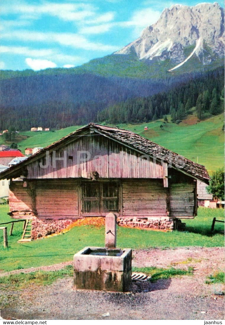 Wooden Hut - well - mountains - 37859 - Italy - used - JH Postcards