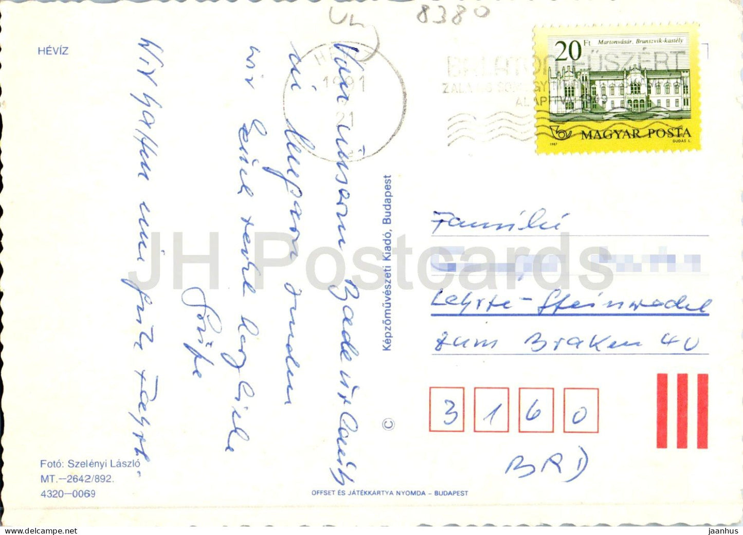 Heviz - Hotel Thermal Heviz - Thermalkomplex - Mehrfachansicht - Auto Mercedes Benz - RAF - 1991 - Ungarn - gebraucht