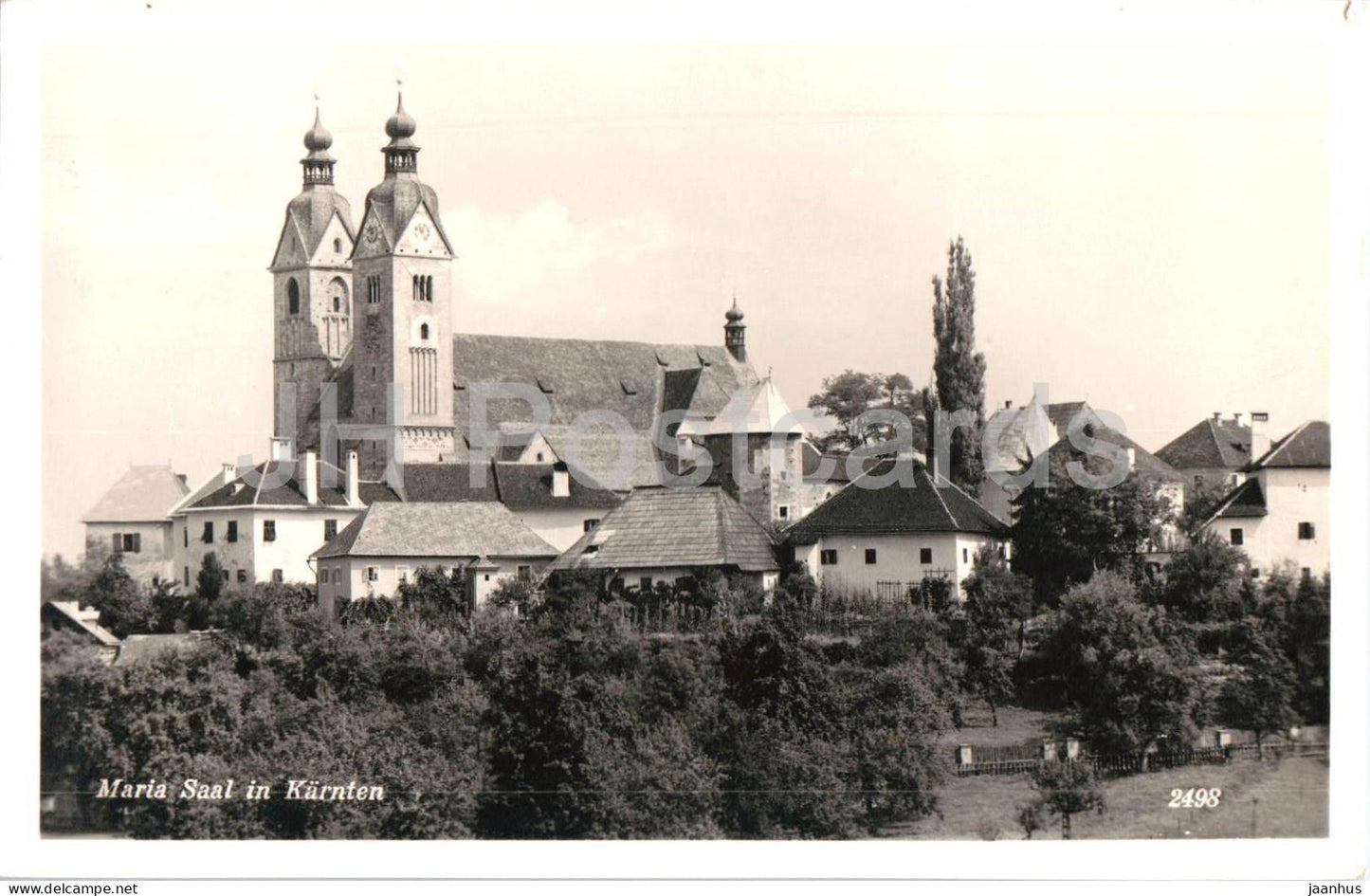 Maria Saal in Karnten - view of church and village - Feldpost - 1 - 2498 - old postcard - 1939 - Austria - used - JH Postcards
