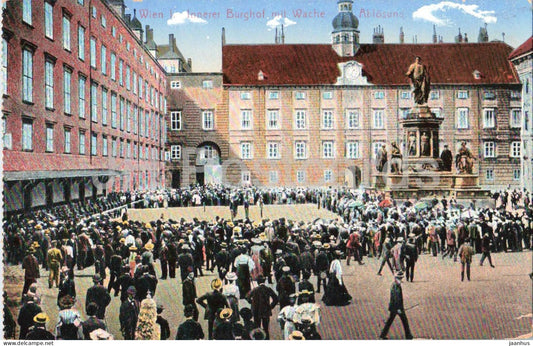 Wien - Vienna - Innerer Burghof mit Wache Ablosung - old postcard - Austria - unused - JH Postcards