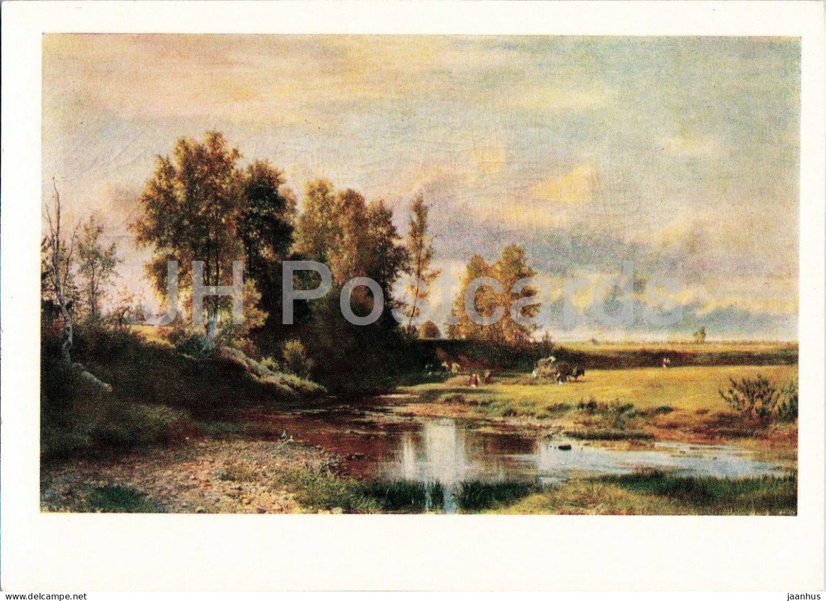 painting by L. L. Kamenev - Pond - Russian art - 1962 - Russia USSR - unused - JH Postcards