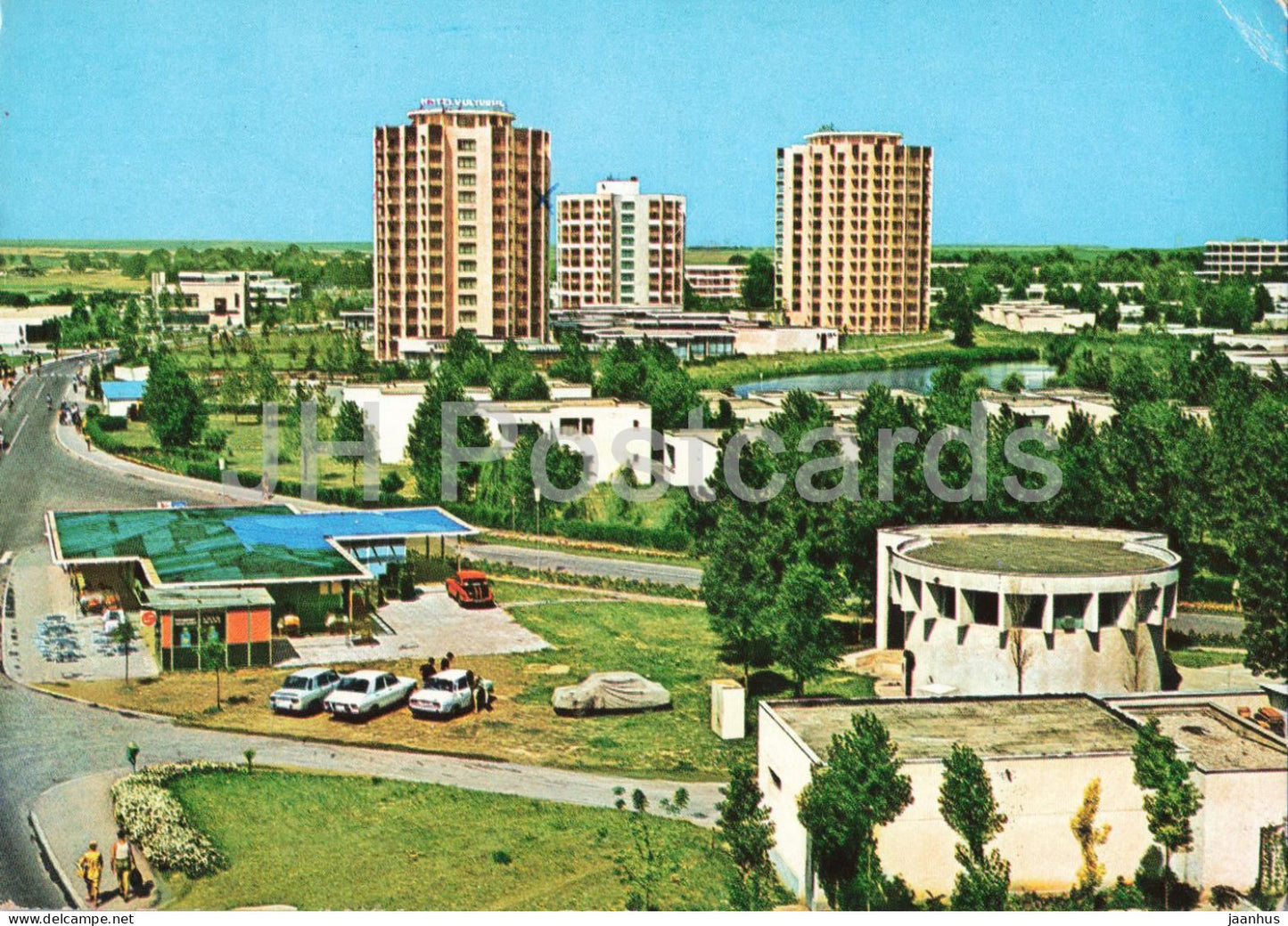 Mangalia Nord - Venus - hotel towers - resort - panorama - Romania - used - JH Postcards