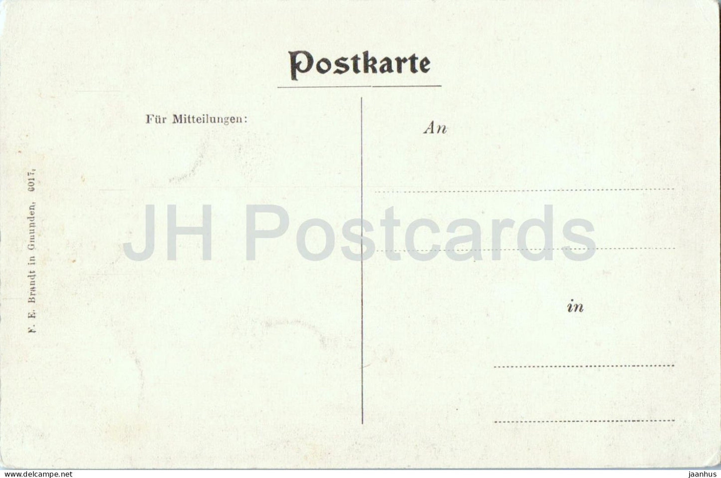 Bad Ischl - Vue de la ville avec église et montagnes - N° 6017 - Carte postale ancienne - Autriche - non utilisée 