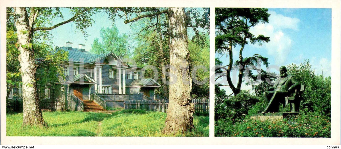 Russian playwright Ostrovsky museum - house museum in Schelykovo - monument - 1985 - Russia USSR - unused - JH Postcards