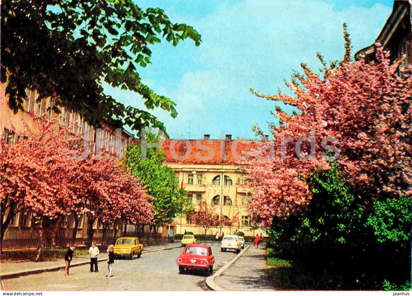 Uzhhorod - Uzhgorod - Mayakovsky street - car Zaporozhets - postal stationery - 1980 - Ukraine USSR - unused - JH Postcards
