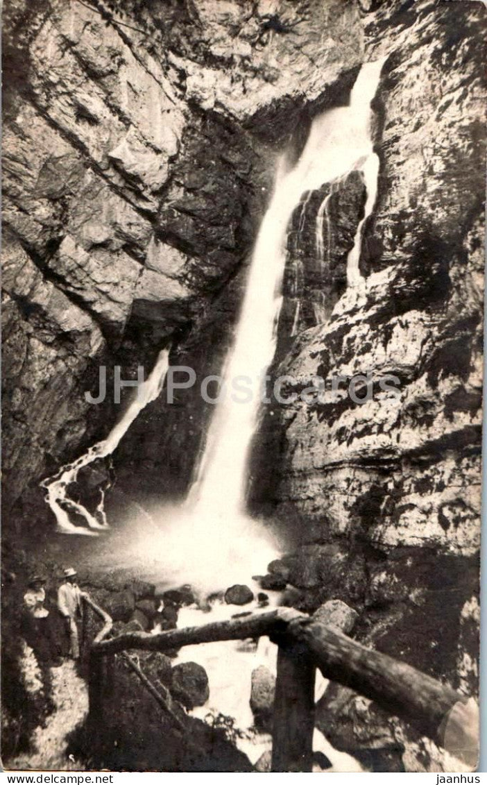 Savica - Slap Savica - Savica Waterfall - old postcard - 1923 - Slovenia - used - JH Postcards