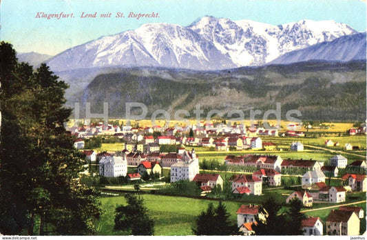 Klagenfurt - Lend mit St. Ruprecht - Zensurstelle - panorama - 1917 - Austria - used - JH Postcards