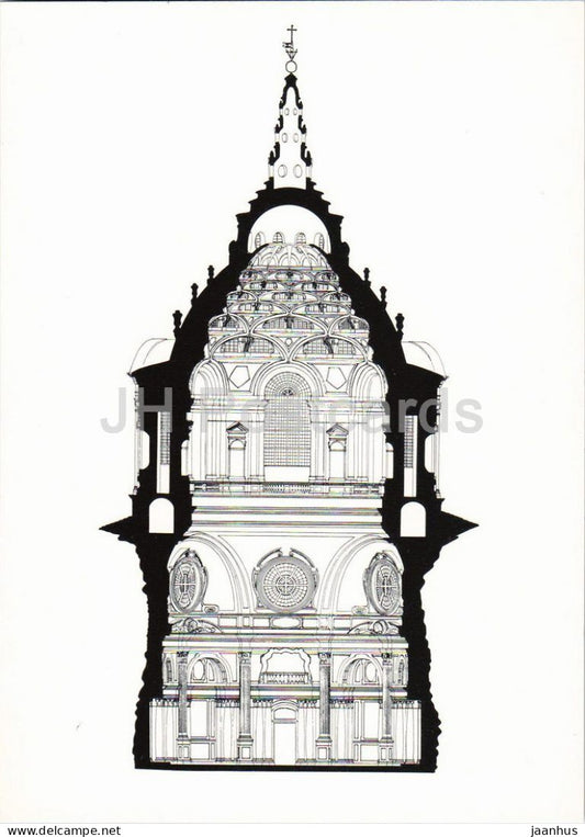 Turin Cathedral - Chapel of the Holy Shroud - Kathedrale - Guarino Guarini - Italian architecture - Germany - unused - JH Postcards