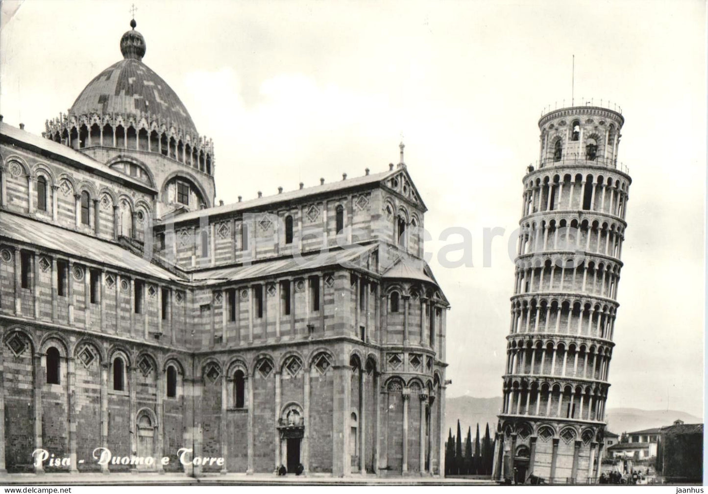 Pisa - Duomo e Torre - Cathedral and Leaning Tower - old postcard - 1959 - Italy - used - JH Postcards