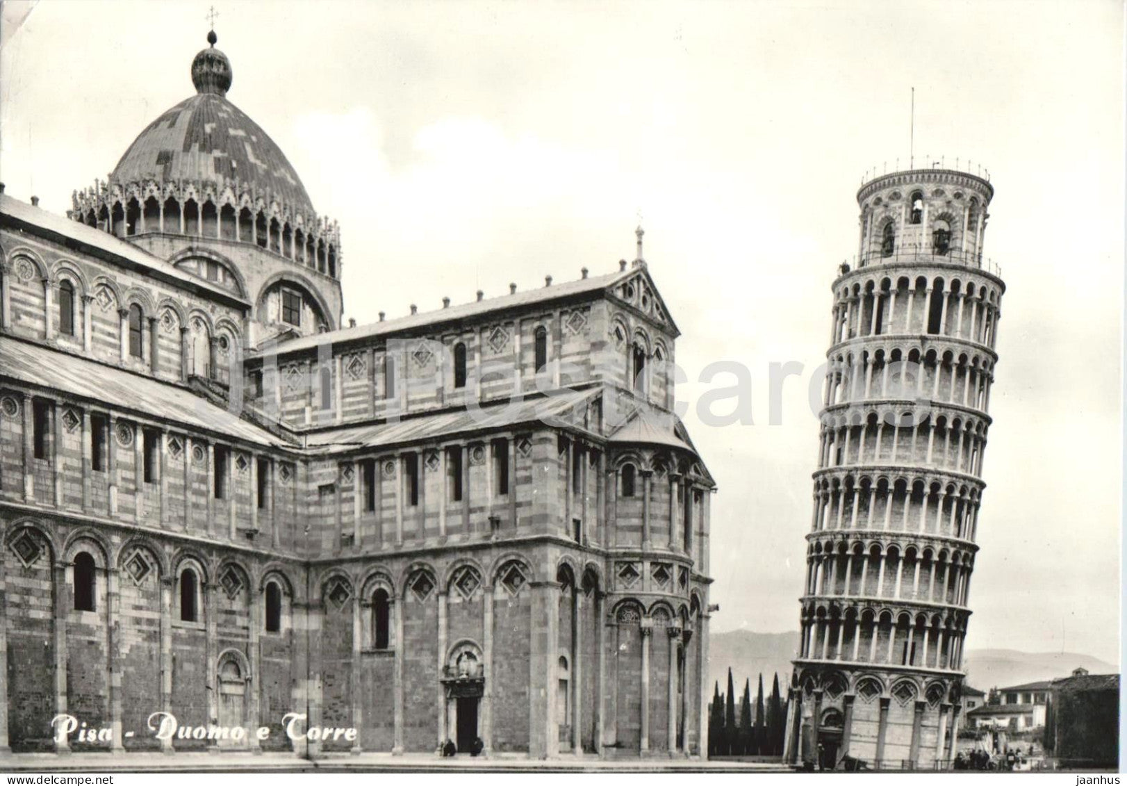 Pisa - Duomo e Torre - Cathedral and Leaning Tower - old postcard - 1959 - Italy - used - JH Postcards