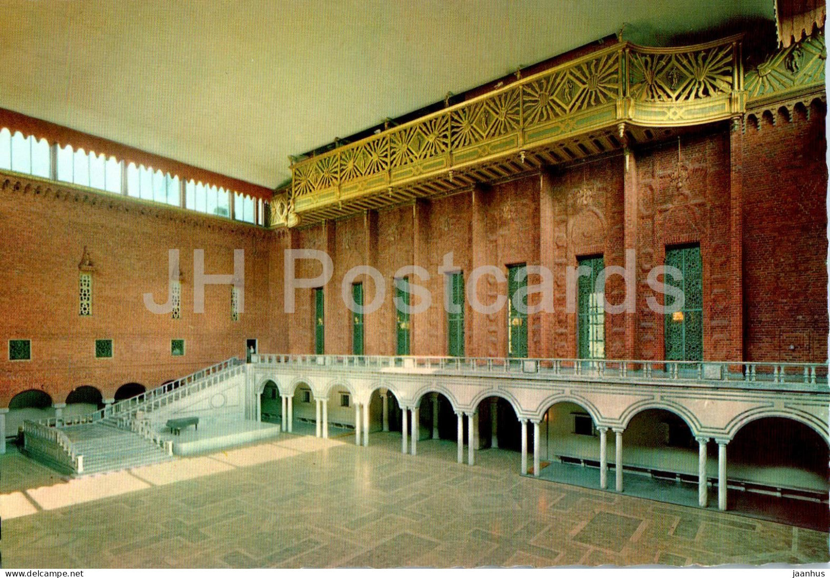 Stockholm - Stadshuset - Bla Hallens monumentalsal - The monumental Blue Hall - 118 - Sweden - unused - JH Postcards