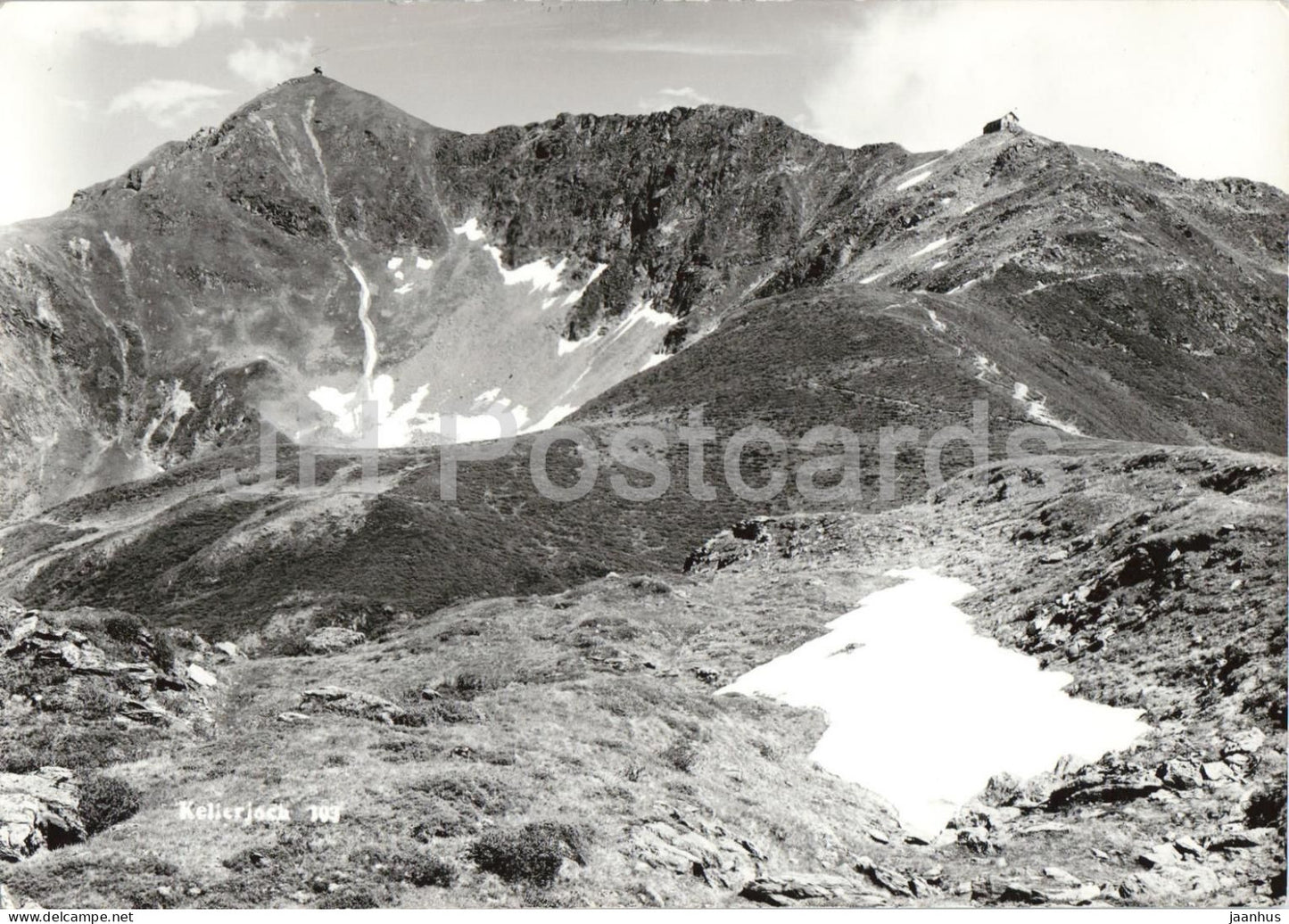Kellerjoch - Berghaus Hecher am Arbeser - mountain - alpine ridge - high mountains - old postcard - Austria - unused - JH Postcards