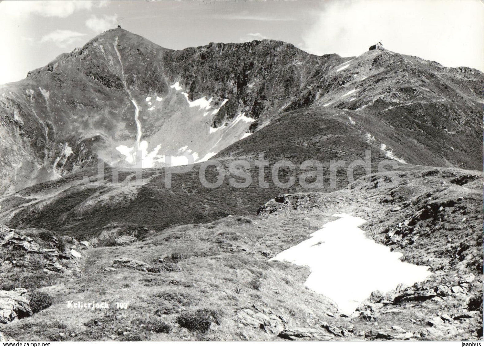 Kellerjoch - Berghaus Hecher am Arbeser - mountain - alpine ridge - high mountains - old postcard - Austria - unused - JH Postcards