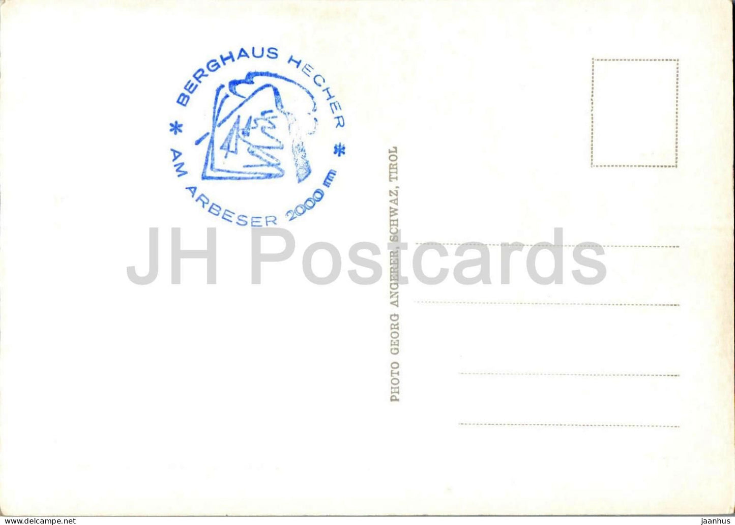 Kellerjoch - Berghaus Hecher am Arbeser - Berg - Bergrücken - Hochgebirge - alte Postkarte - Österreich - unbenutzt